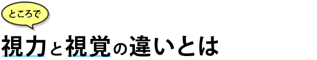 ���͂Ǝ��o�̈Ⴂ