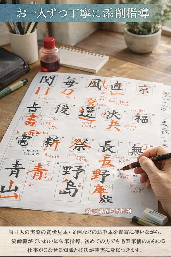 実用賞状書士養成講座 | 通信教育・通信講座のがくぶん