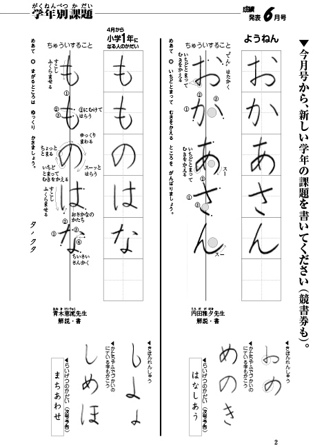 学年別課題 ようねん 小学1年