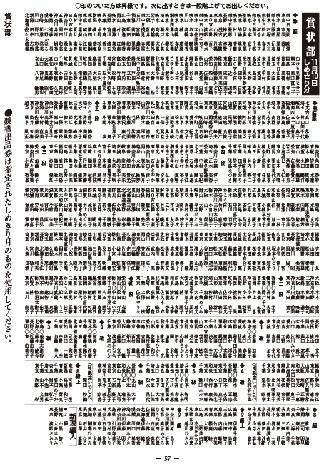 書の光 提出者全員の級・段を発表するページ